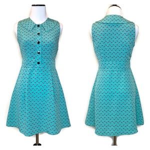 Forever 21 Peter Pan Collar Fit & Flare Dress XS-S